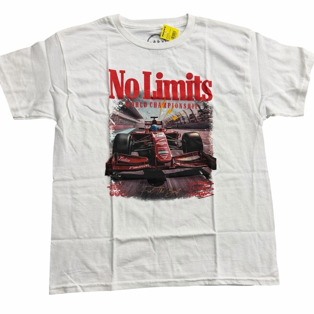 CVLA “No Limits” Racing Tee Men’s Large – Formula Car‎ Graphic NWT